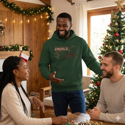 Kringle or Krampus Hoodie | Christmas Word Art, Holiday Mythology Design